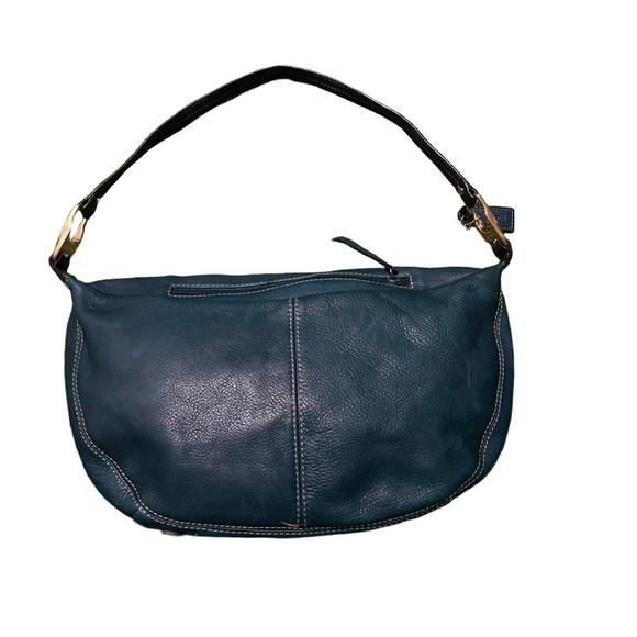 SERETA Handbags - Elegant Navy Leather Shoulder Bag